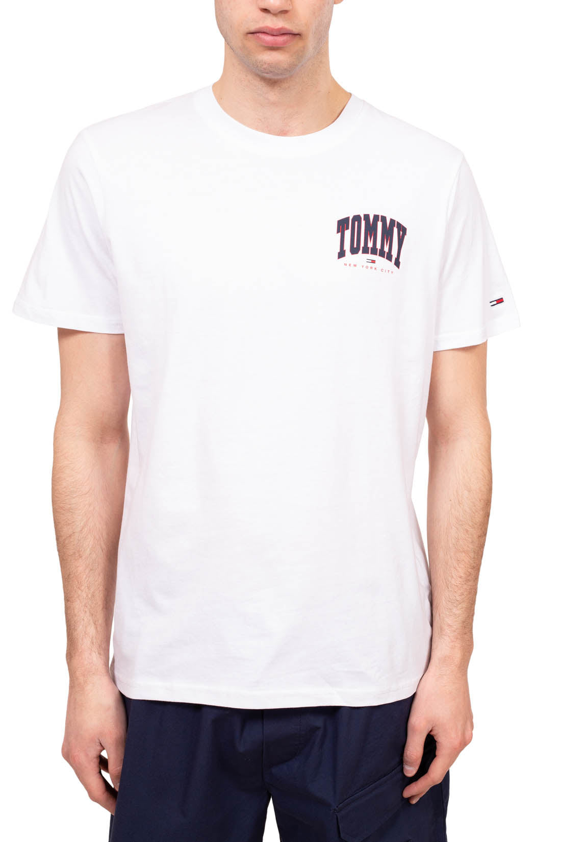 TOMMY JEANS - T-shirt uomo regular con logo stampato  - Taglia XXL