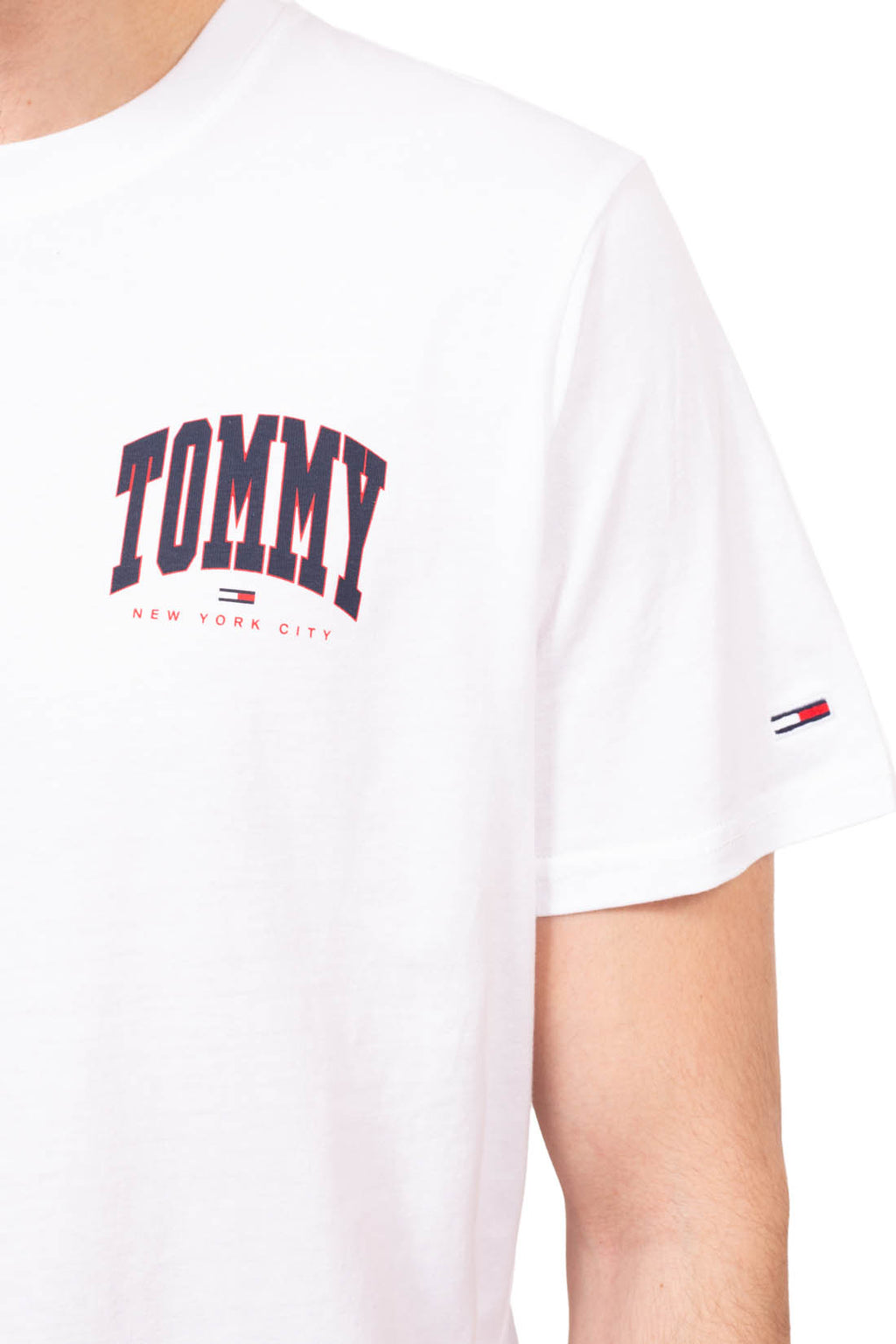 TOMMY JEANS - T-shirt uomo regular con logo stampato  - Taglia XXL