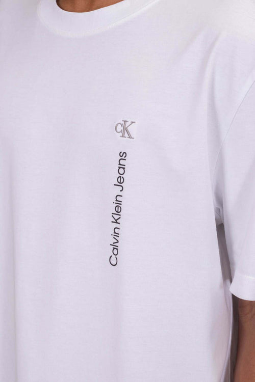 CALVIN KLEIN JEANS - T-shirt uomo relaxed con monogram e logo  - Taglia XXL