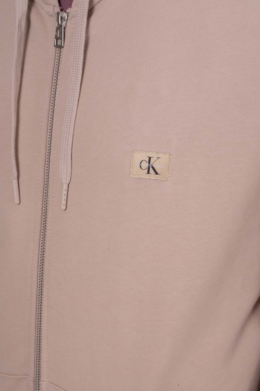 CALVIN KLEIN JEANS - Felpa estiva uomo relaxed con patch logo  - Taglia L