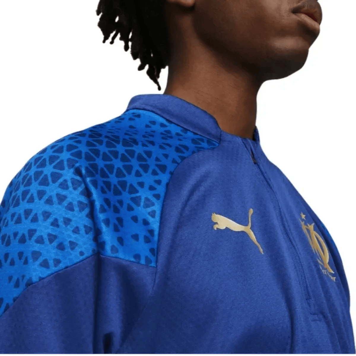 Olympique Marseille blue training technical tracksuit 2024 - Puma