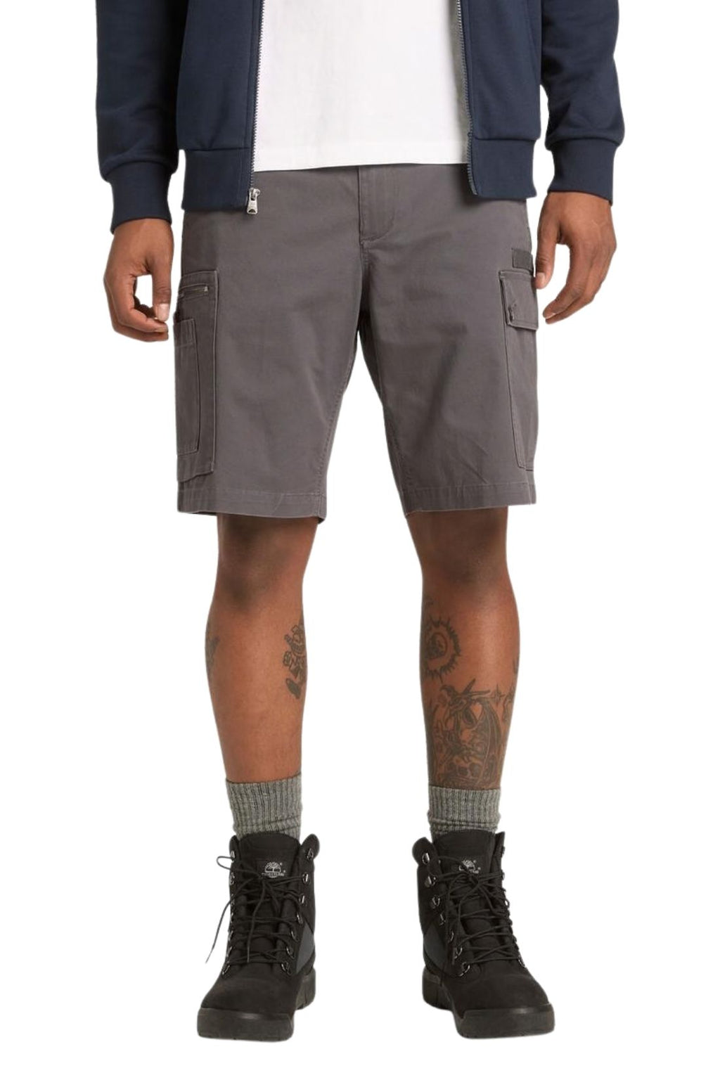 TIMBERLAND - Bermuda cargo uomo in twill di cotone-0